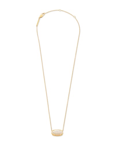 Elisa 18k Gold Vermeil Pendant Necklace in Iridescent Drusy image number 1